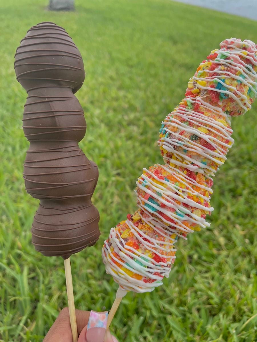 Chocolate covered strawberries kabobs